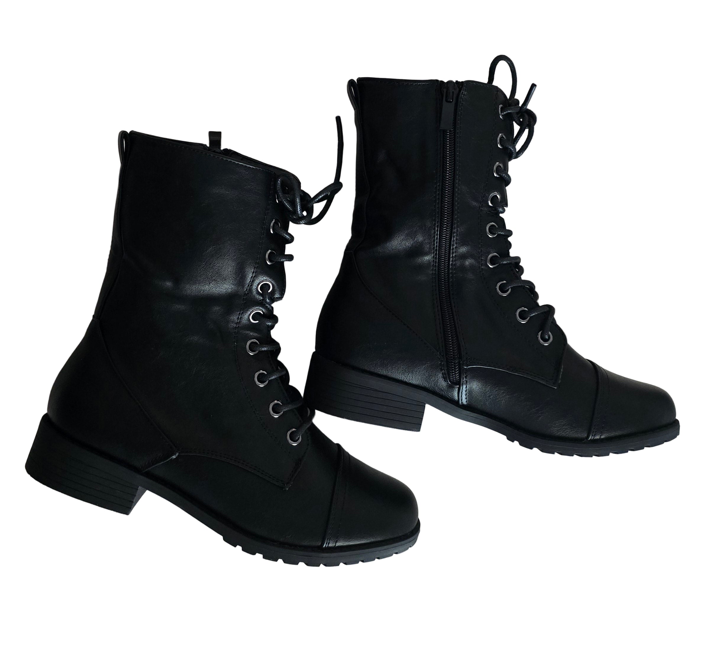 Low Heel Combat Boot