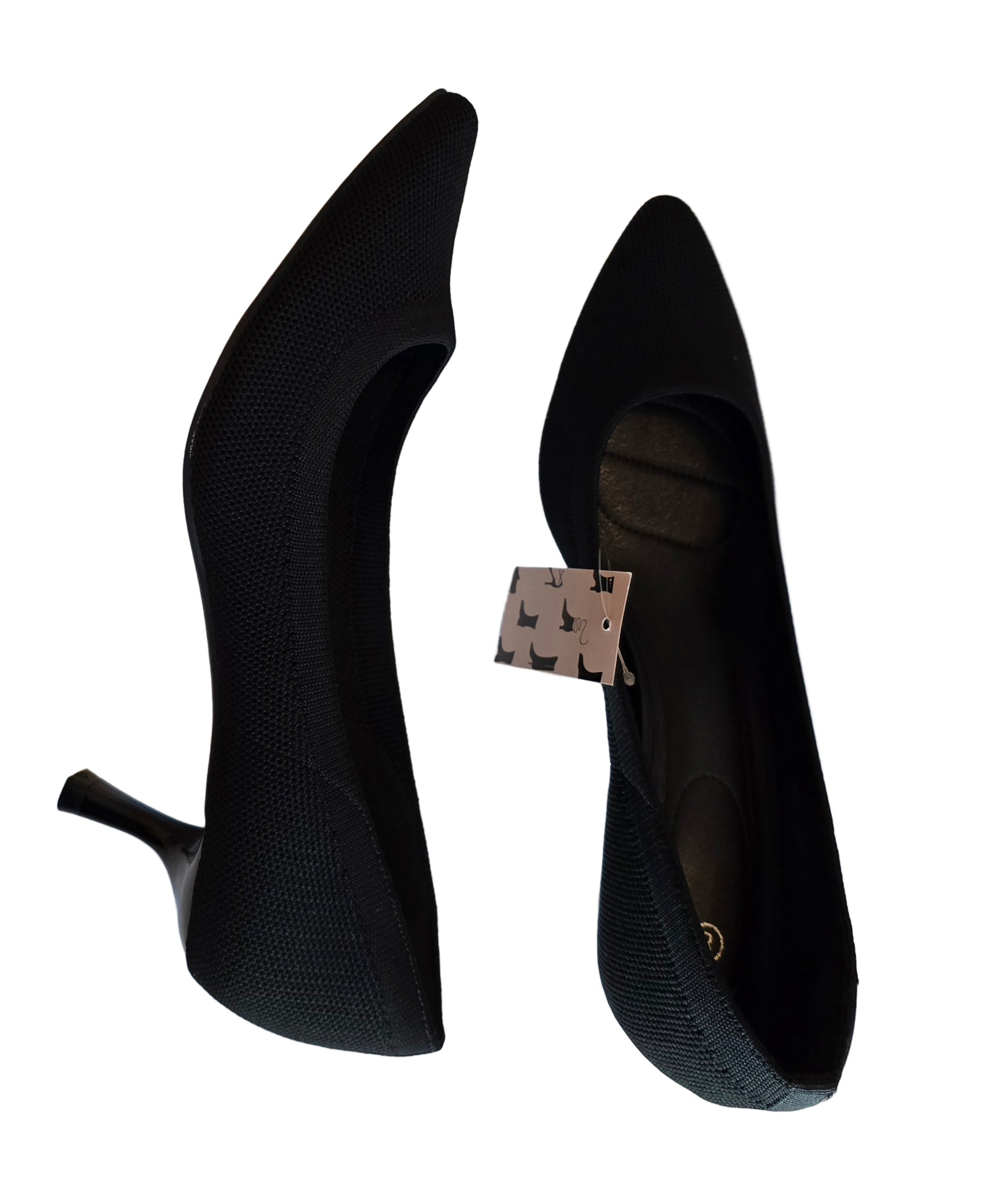 Low Knit Pointed Heels