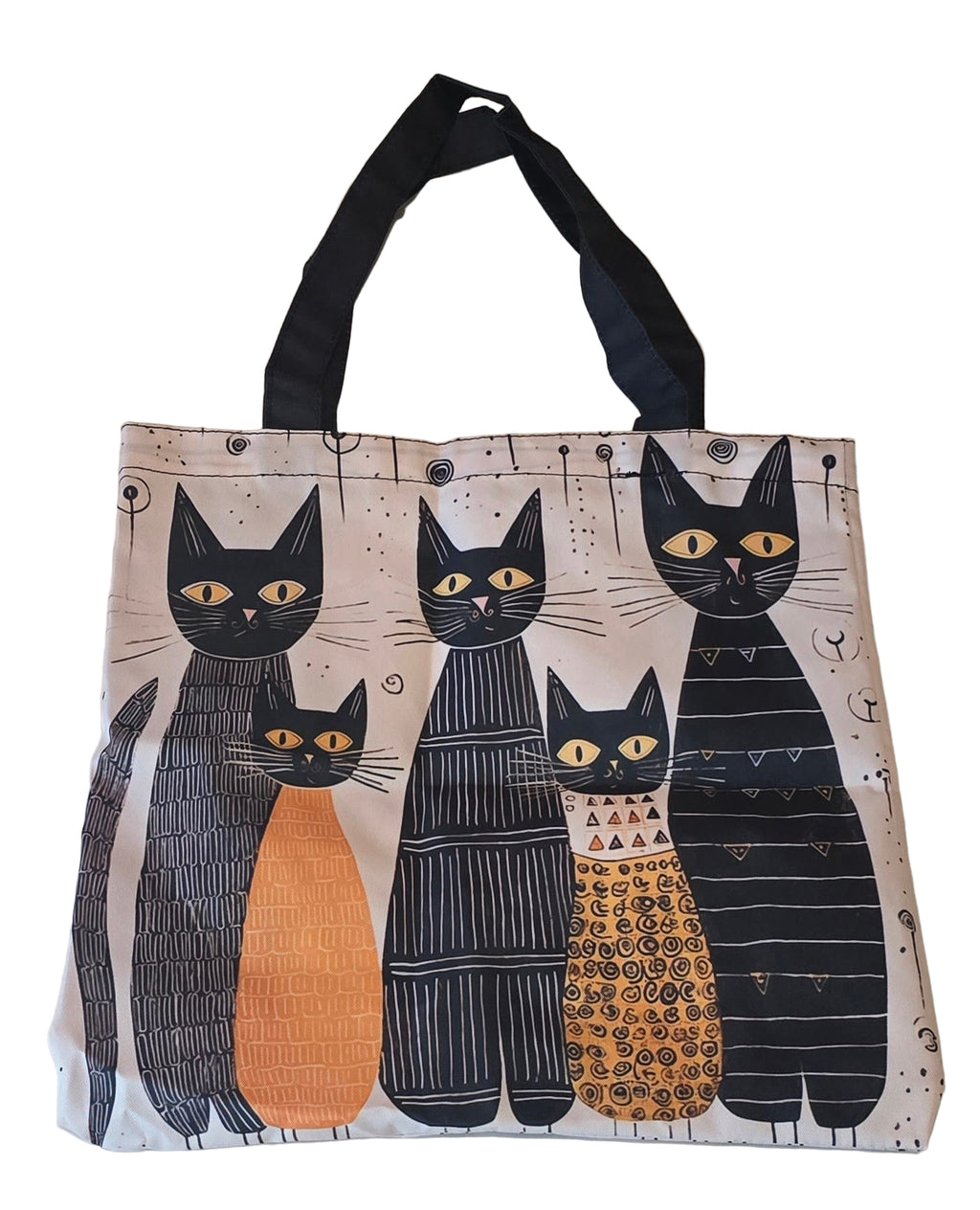 Abstract Cat Art Tote Bag