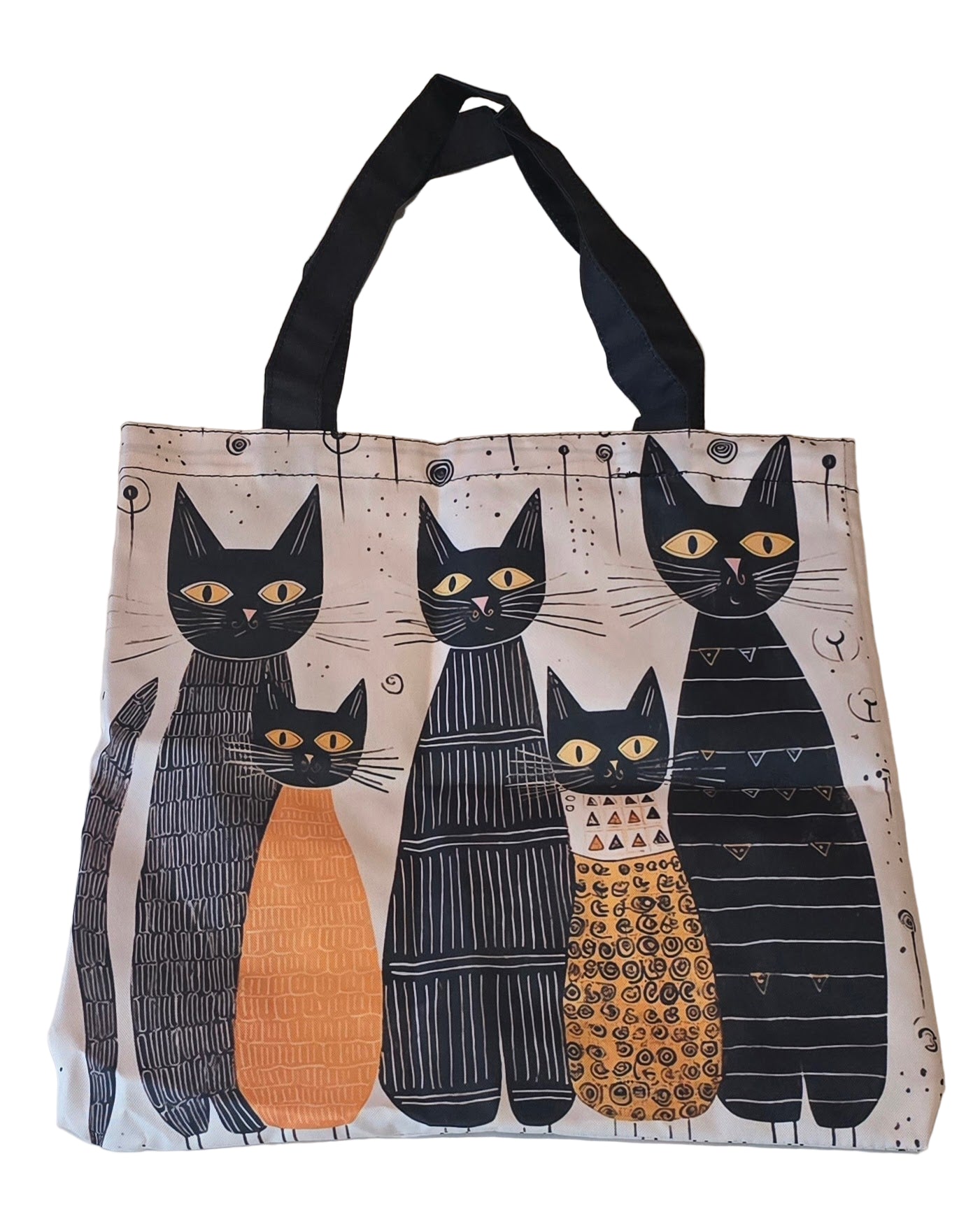 Abstract Cat Art Tote Bag